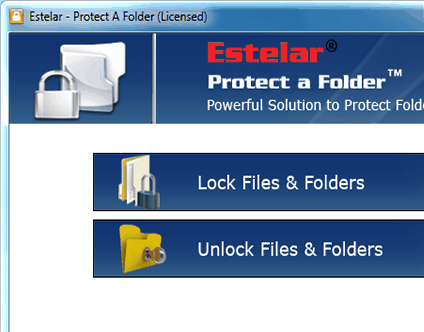 Folder Locking Software Screenshot 1