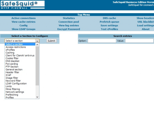 SafeSquid Business Edition 25 Screenshot 1