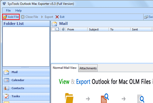 Help to Export OLM to PST Screenshot 1