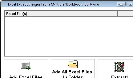 Excel Extract Images From Multiple Workbooks Software Screenshot 1