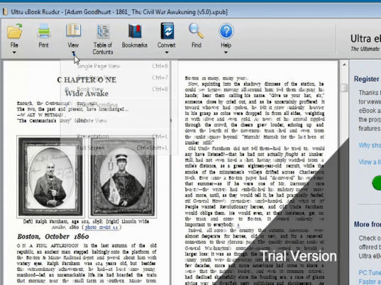 Ultra eBook Reader Screenshot 1