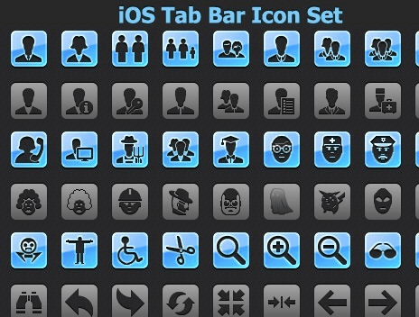 iOS Tab Bar Icon Set Screenshot 1