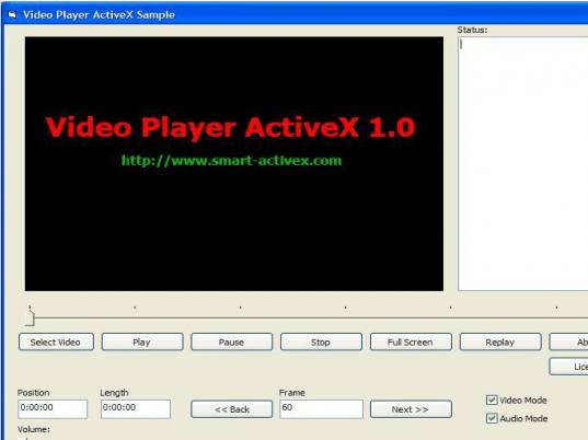 Video Player ActiveX Screenshot 1