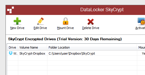 DataLocker SafeCrypt Screenshot 1
