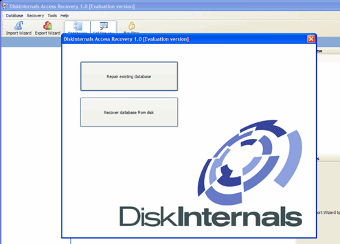 DiskInternals Access Recovery Screenshot 1