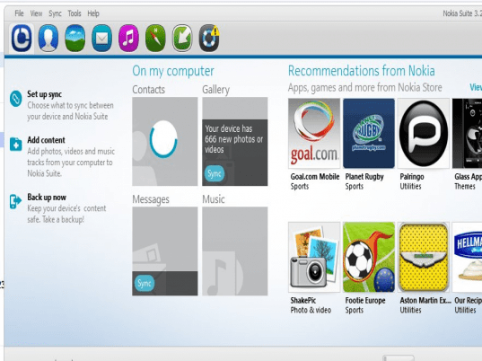 Nokia PC Suite Screenshot 1