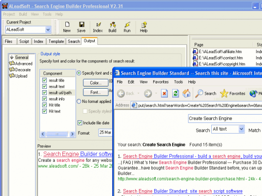 Search Engine Builder Professional Screenshot 1