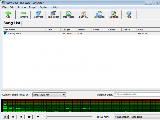 Softdiv MP3 Converter Screenshot 1