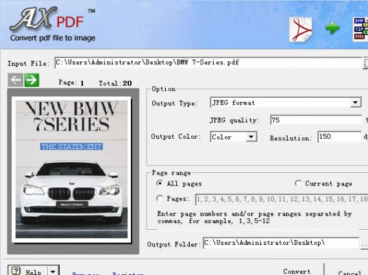 PDF to Image Converter Pro Screenshot 1