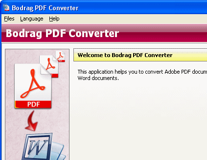 Bodrag PDF Converter Screenshot 1