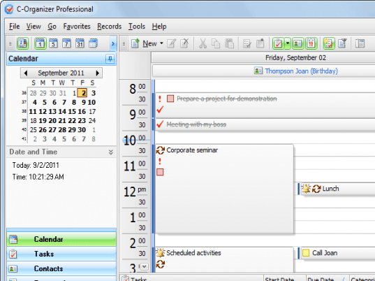 C-Organizer Pro Screenshot 1