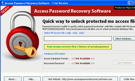 Unlock Access File Screenshot 1