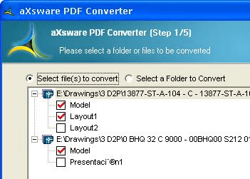 AutoCAD to PDF Converter 4 Screenshot 1