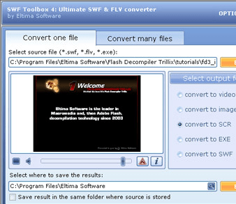 SWF & FLV Toolbox Screenshot 1