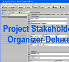 Project Stakeholder Organizer Deluxe Screenshot 1