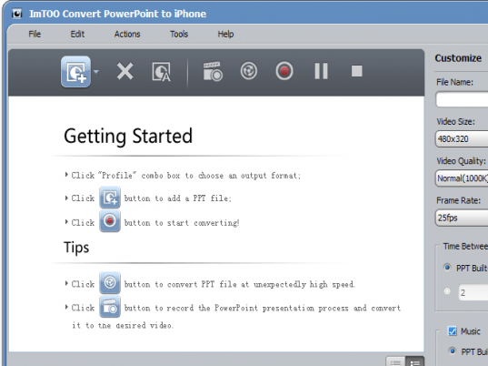 ImTOO Convert PowerPoint to iPhone Screenshot 1
