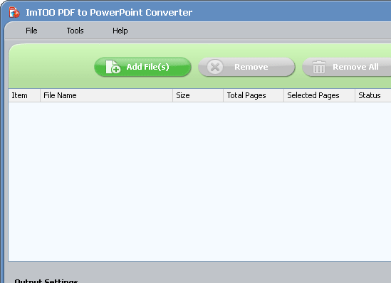 ImTOO PDF to PowerPoint Converter Screenshot 1