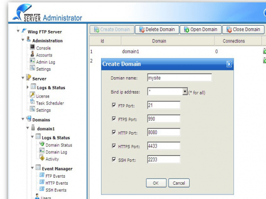 Wing FTP Server Secure Screenshot 1