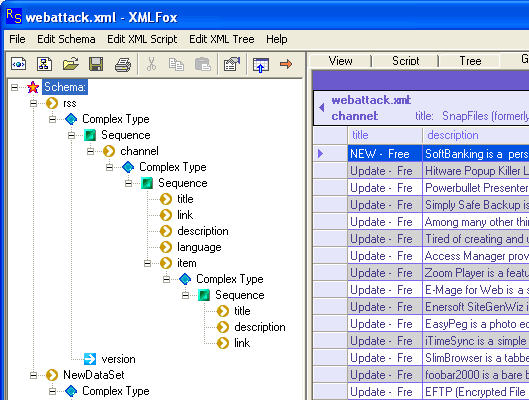 Freeware XMLFox XML Editor Screenshot 1