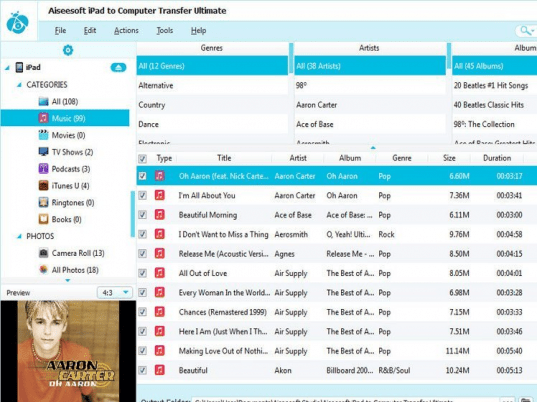Aiseesoft iPad to Computer Transfer Pro Screenshot 1