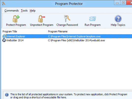 Program Protector Screenshot 1