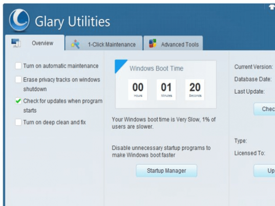 Glary Utilities Screenshot 1