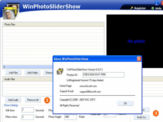 WinPhotoSliderShow Screenshot 1