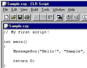 CLR Script Screenshot 1