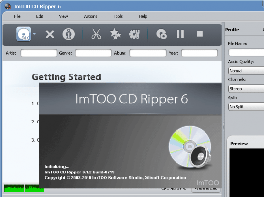 ImTOO CD Ripper Screenshot 1