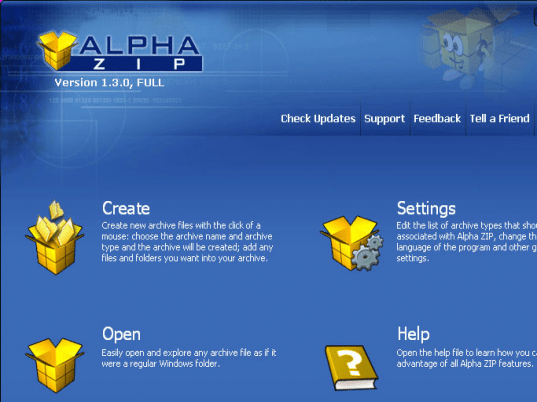 Alpha ZIP Screenshot 1
