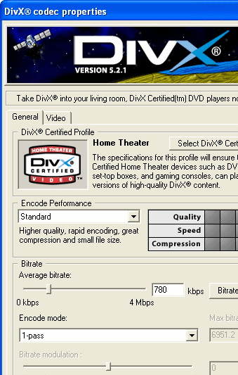 DivX Player (with DivX Codec) for 2K/XP Screenshot 1