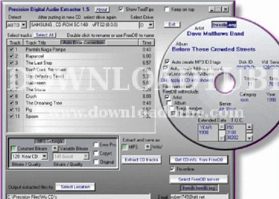Precision CD WAV MP3 Converter Screenshot 1