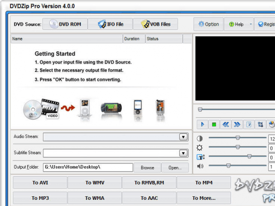 DVDZip Pro Screenshot 1