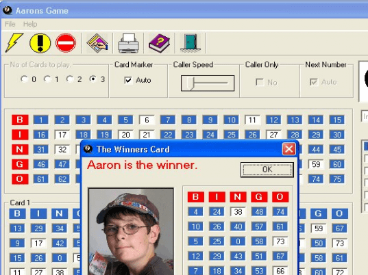 Aarons Bingo Screenshot 1