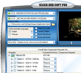 1Click DVD Copy Pro Screenshot 1