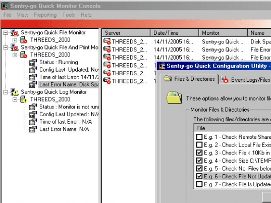 Sentry-go Quick File Monitor Screenshot 1