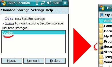 SecuBox for Pocket PC Screenshot 1