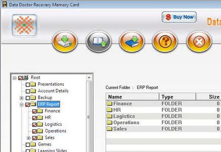 Memory Card Files Salvage Software Screenshot 1