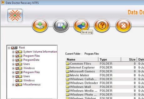 Data Doctor Recovery NTFS Screenshot 1