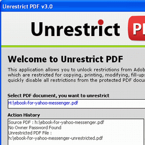 Bypass PDF Security Screenshot 1