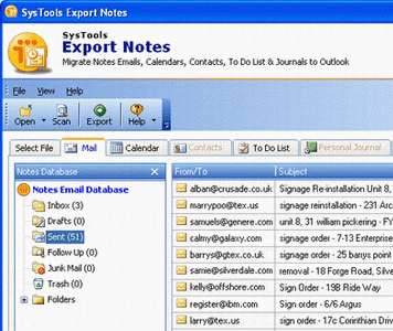 Notes in MS Outlook Screenshot 1