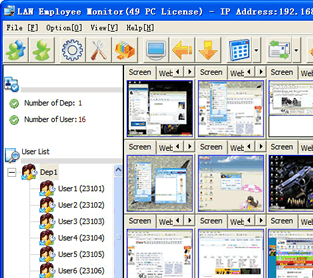 LAN Employee Monitor Screenshot 1