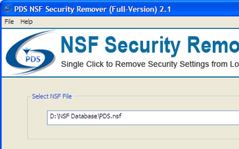NSF Local Security Removal Screenshot 1