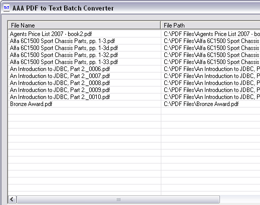 3A PDF to Text Batch Converter Screenshot 1