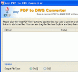 Any PDF to DWG Converter 2010.11.5 Screenshot 1