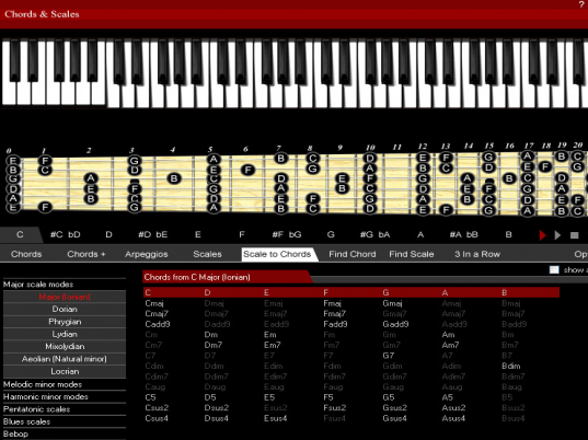 Guitar Chords and Scales Screenshot 1