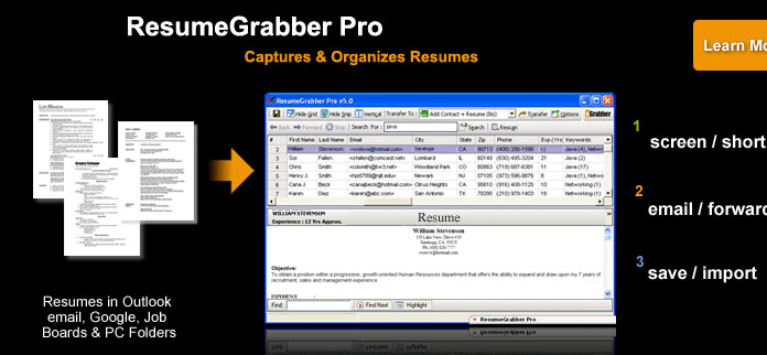 ResumeGrabber Pro Screenshot 1