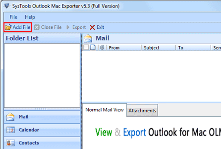 Mac to Outlook Utility Screenshot 1