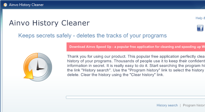 Ainvo History Cleaner Screenshot 1