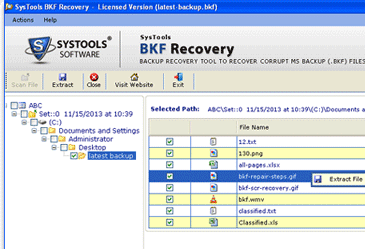 Window XP Restoring From NTBackup Screenshot 1